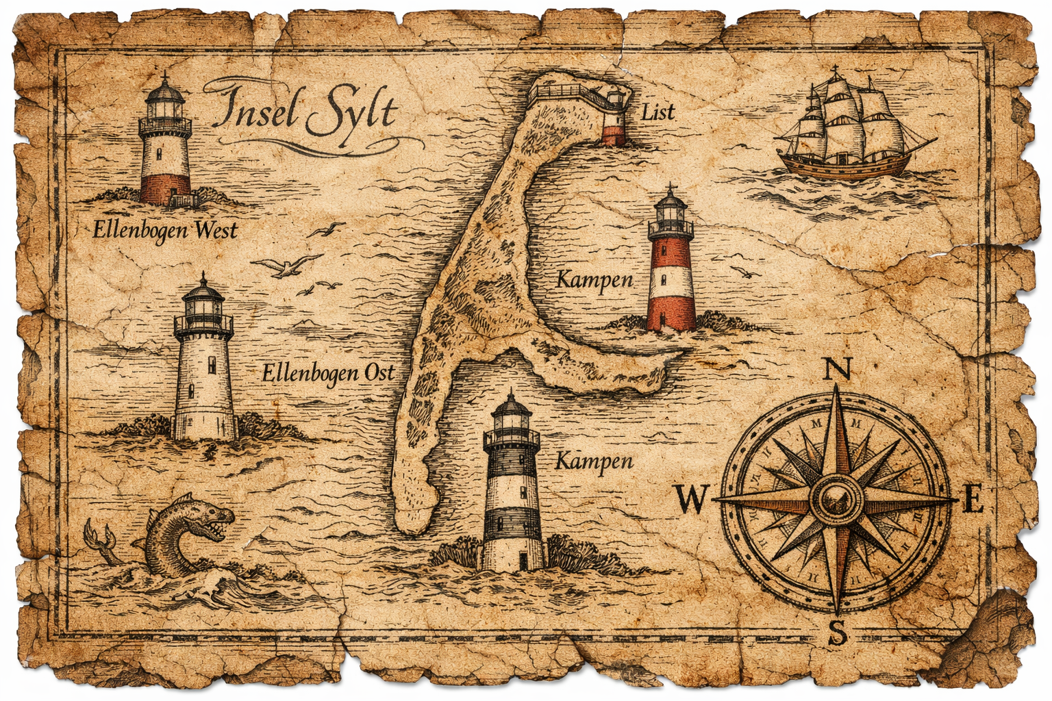 alte Sylt Karte